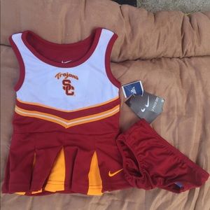 Baby Girl USC Cheerleading Dress; 12months NWT